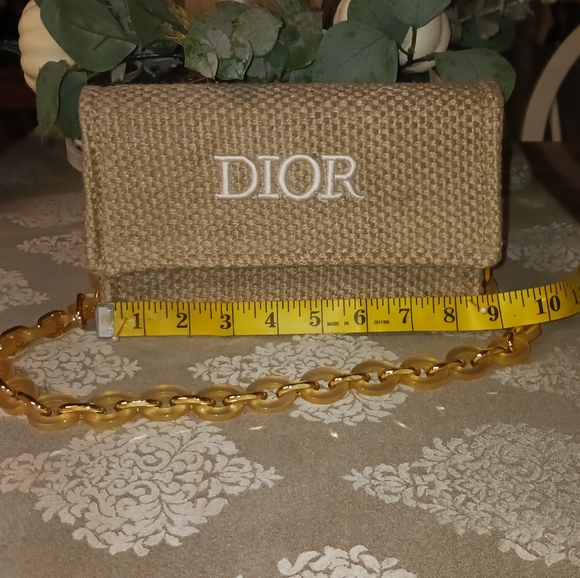 Dior NIB Beauty GWP Beige Woven Raffia Shoulder Bag - Picture 4 of 10